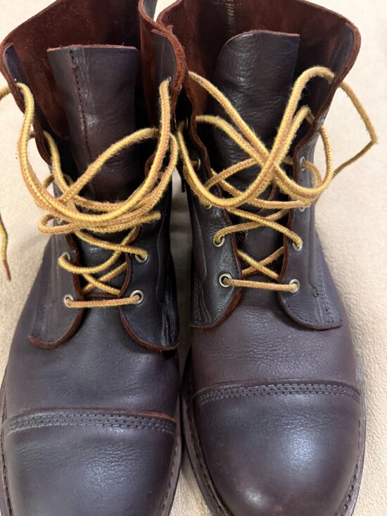 MEN\'S ALLEN EDMONDS BROWN LEATHER BOOTS SIZE 12D main image 8